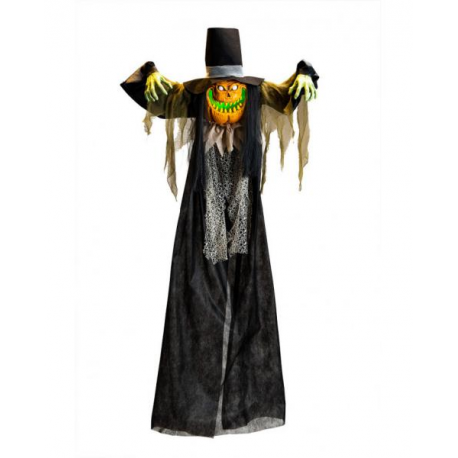 MOSTRO ZUCCA D'APPENDERE CON LUCI (BATTERIE INCLUSE) 180cm