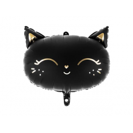 PALLONCINO MYLAR GATTINO NERO - 48x36cm