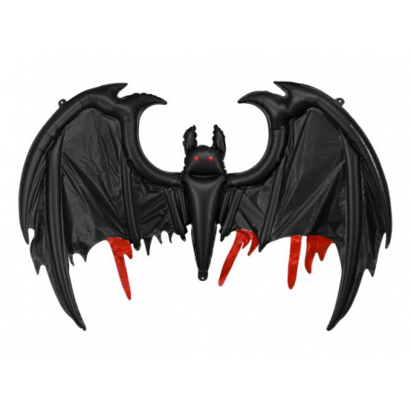 PALLONCINO MYLAR PIPISTRELLO BLACK - 120x81cm
