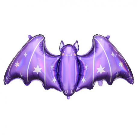 PALLONCINO MYLAR PIPISTRELLO VIOLA - 119,5 x 51 cm
