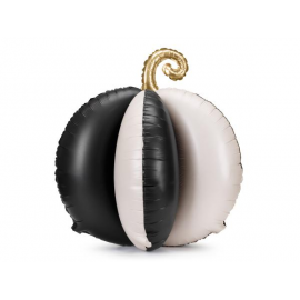 PALLONCINO MYLAR ZUCCA NERA & BIANCA DARK FANTASY 3D - 58x58cm (gonfiabile solo ad aria)