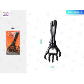 APRIBOTTIGLIE MANO TESCHIO NERO 18cm