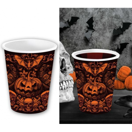 BICCHIERI HALLOWEEN \\"ZUCCA GOTICA\\" 240ml - PZ. 6