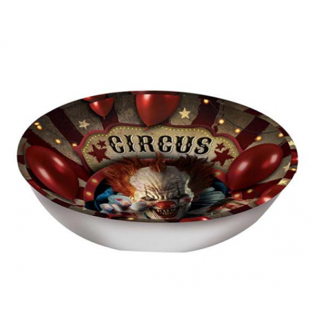 CIOTOLA PLASTICA HALLOWEEN "CIRCUS CLOWN" 32cm