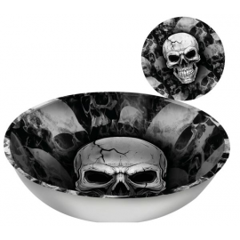 CIOTOLA PLASTICA HALLOWEEN "TESCHIO" 32cm