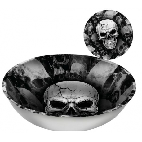 CIOTOLA PLASTICA HALLOWEEN "TESCHIO" 32cm