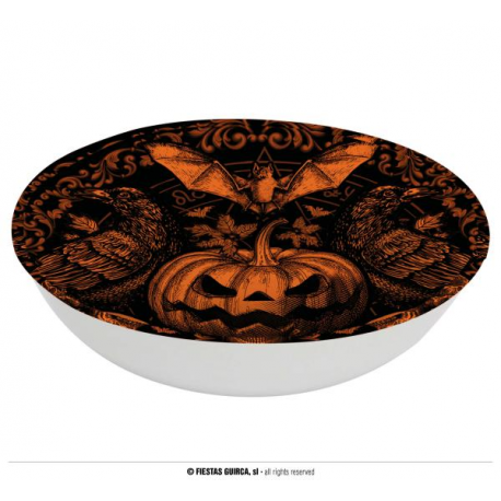 CIOTOLA PLASTICA HALLOWEEN \\"ZUCCA GOTICA\\" 32cm