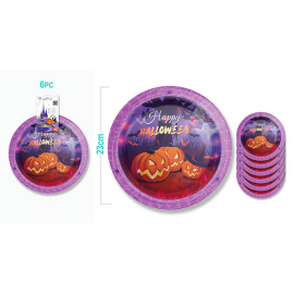 PIATTI \\"HAPPY HALLOWEEN\\" 23cm - 6 Pz.