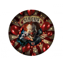 PIATTI HALLOWEEN "CIRCUS CLOWN" 23cm - PZ. 6