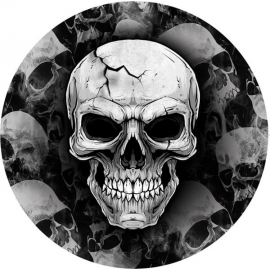 PIATTI HALLOWEEN \\"TESCHIO\\" 23cm - PZ. 6
