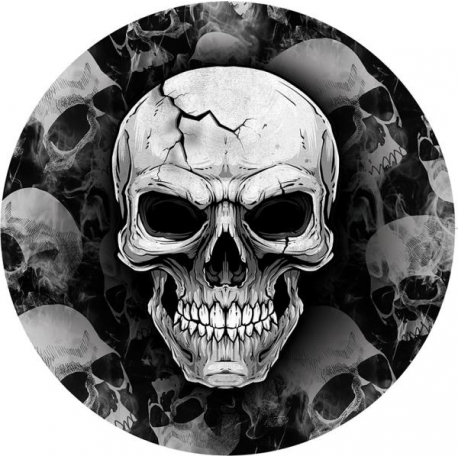 PIATTI HALLOWEEN \\"TESCHIO\\" 23cm - PZ. 6