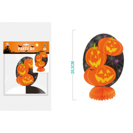 SET CENTROTAVOLA HALLOWEEN "ZUCCHE" 20,3 cm - 3 Pezzi (misura media)
