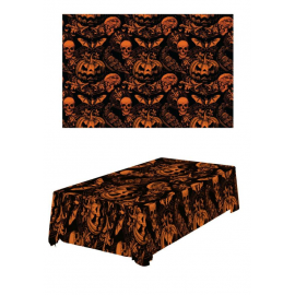 TOVAGLIA PLASTICA HALLOWEEN \\"ZUCCA GOTICA\\" 274x137cm