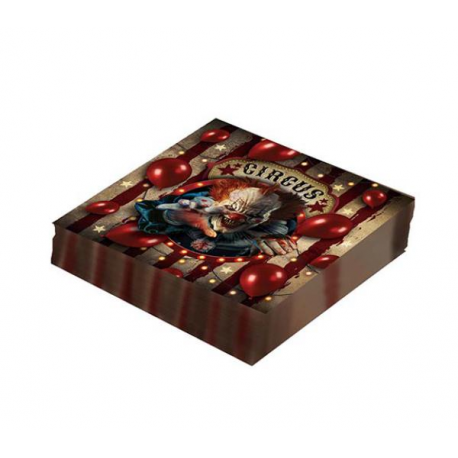 TOVAGLIOLI HALLOWEEN "CIRCUS CLOWN" 16X16cm - PZ. 20
