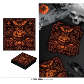 TOVAGLIOLI HALLOWEEN \\"ZUCCA GOTICA\\" 16X16cm - PZ. 20