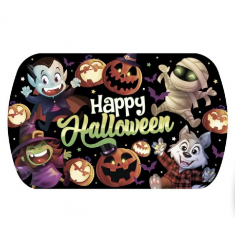 VASSOIO PLASTICA "HAPPY HALLOWEEN" 39x24cm