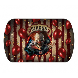 VASSOIO PLASTICA HALLOWEEN "CIRCUS CLOWN" 39x24cm