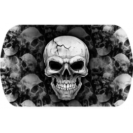 VASSOIO PLASTICA HALLOWEEN "TESCHIO" 39x24cm