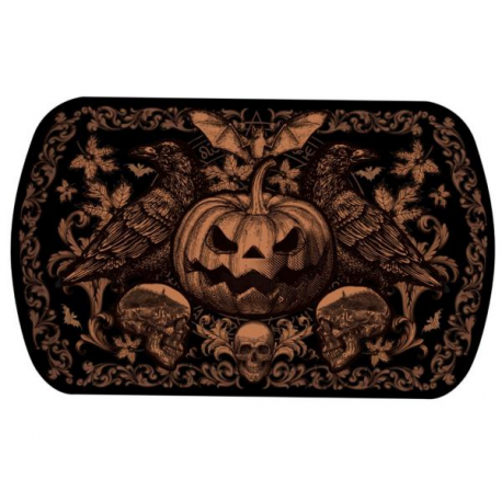 VASSOIO PLASTICA HALLOWEEN "ZUCCA GOTICA" 39x24cm