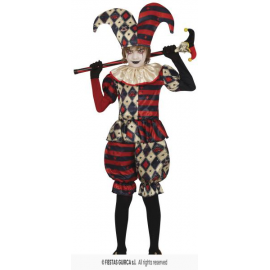 COSTUME ARLECCHINO HORROR, 5 – 6 ANNI (123 CM), BAMBINO