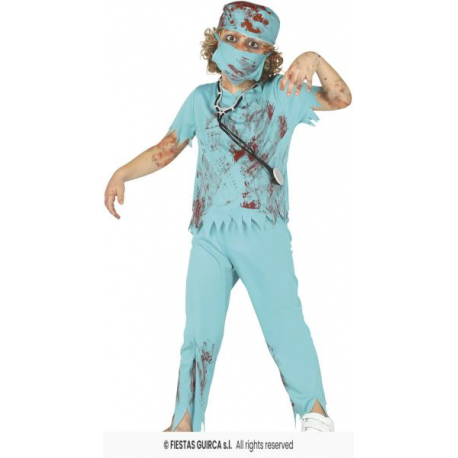 COSTUME CHIRURGO ZOMBIE, 10 – 12 ANNI (151 CM), BAMBINO