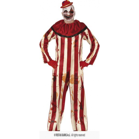 COSTUME CLOWN A STRISCE, 14 – 16 ANNI (171 CM), TEEN BOY