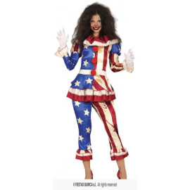 COSTUME CLOWN PATRIOTA, 14 – 16 ANNI (171 CM), TEEN GIRL
