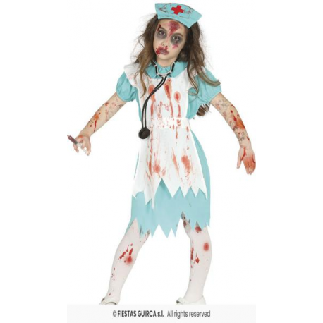 COSTUME INFERMIERA ZOMBIE, 10 – 12 ANNI (151 CM), BAMBINA