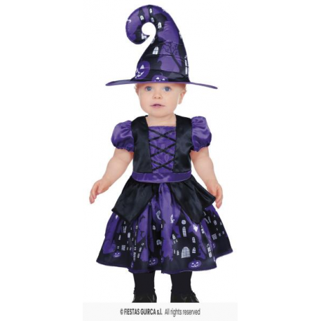 COSTUME STREGA VIOLA, 18 – 24 MESI (88 CM), BAMBINO