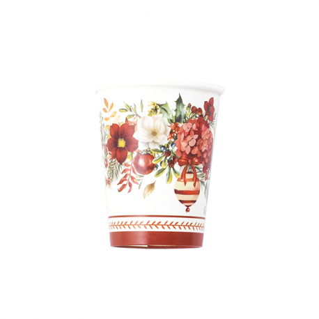 BICCHIERE CHRISTMAS BOUQUET PZ.8
