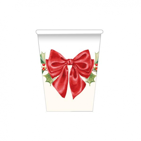 BICCHIERE CHRISTMAS GARLAND PZ.8