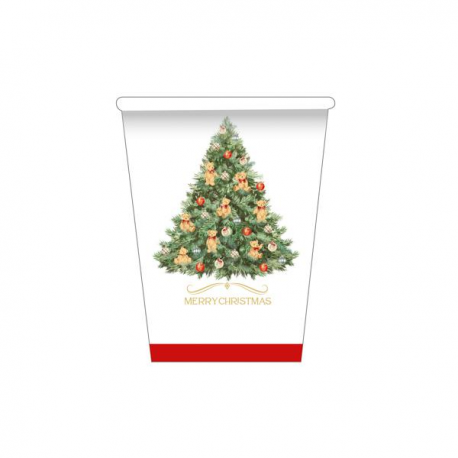 BICCHIERE CHRISTMAS TEDDY PZ.8