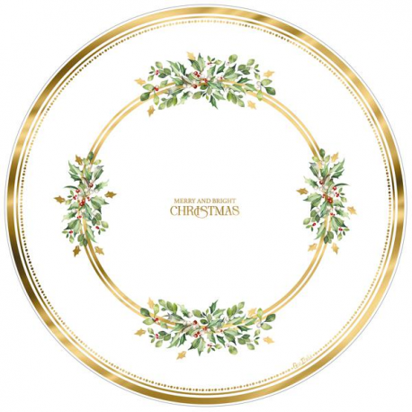 MAXI PIATTI MARRY AND BRIGHT CHRISTMAS CM.33 PZ.6