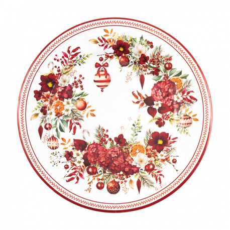PIATTI CHRISTMAS BOUQUET CM.27 PZ.8
