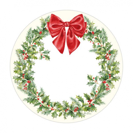 PIATTI CHRISTMAS GARLAND CM.27 PZ.8