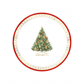 PIATTI CHRISTMAS TEDDY CM.21 PZ.8