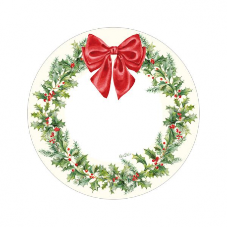 PIATTI FONDINA CHRISTMAS GARLAND CM.24 PZ.8