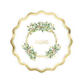 PIATTI FONDINA MARRY AND BRIGHT CHRISTMAS CM.24 PZ.8