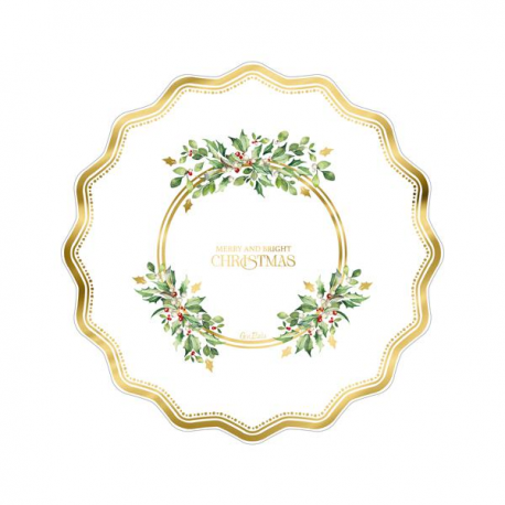 PIATTI FONDINA MARRY AND BRIGHT CHRISTMAS CM.24 PZ.8