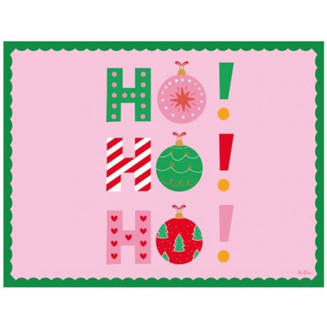 TOVAGLIETTE MONOUSO CHRISTMAS "HO HO HO" PZ.4