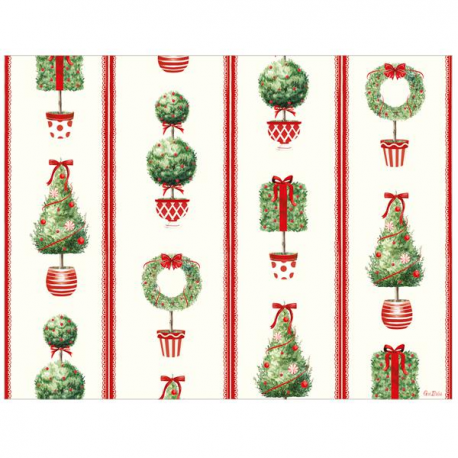 TOVAGLIETTE MONOUSO CHRISTMAS "TREE MIX" PZ.4