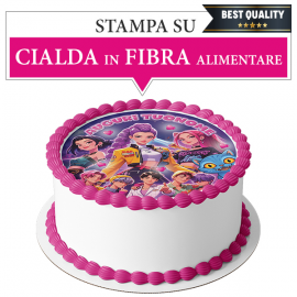 Cialda personalizzata KPOP DEMON HUNTERS tonda (stampa su fibra alimentare)