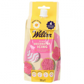 WILTON GHIACCIA ROSA - SACCHETTO PER DECORAZIONI 212g (con 4 beccucci)