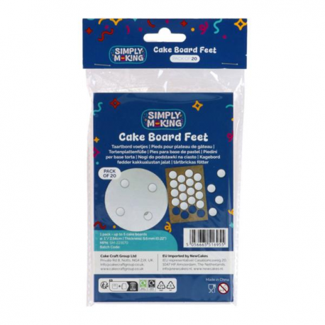 PIEDINI ADESIVI PER CAKE BOARD - 20 pezzi