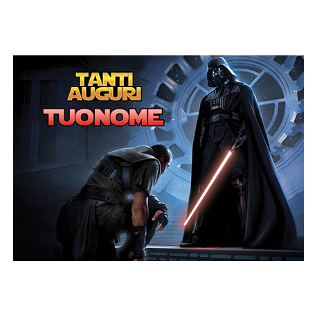 Cialda personalizzata STAR WARS rettangolare (stampa su pasta di zucchero)