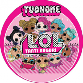 Cialda personalizzata LOL Surprise! tonda (stampa su ostia)