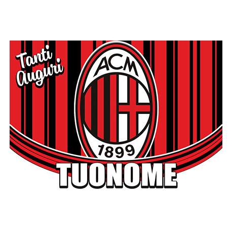 Cialda personalizzata MILAN rettangolare (stampa su pasta di zucchero)