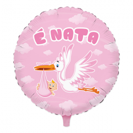 PALLONCINO MYLAR E' NATA 45cm