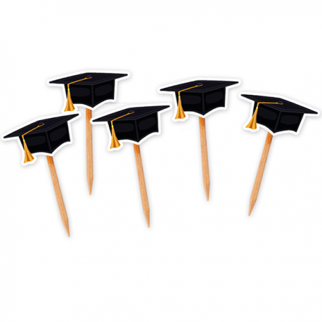 STUZZICADENTI SAGOMATI LAUREA 25 pezzi