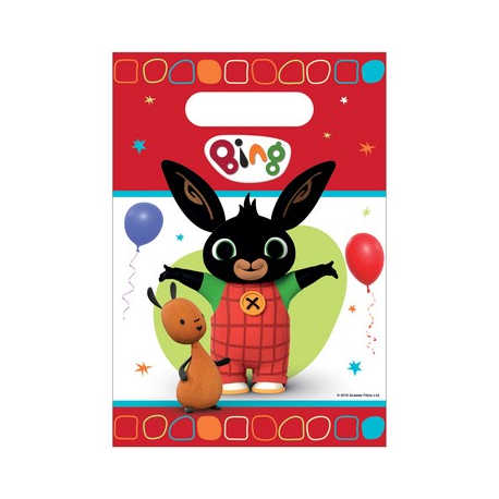 LOOT BAG - BUSTINA REGALO BING - PZ. 6 - 23x16 cm
